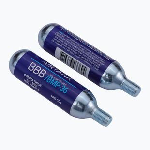 Naboje gazowe do pompki rowerowej BBB Cycling Co2 AirTank 16g 2 szt. silver