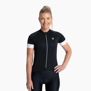Koszulka rowerowa damska Rogelli Modesta black/white