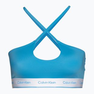 Góra od stroju kąpielowego Calvin Klein Halter Bralette malibu blue