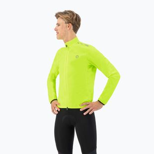 Kurtka rowerowa męska Rogelli Distance yellow