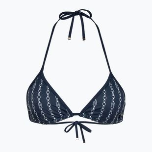 Góra od stroju kąpielowego Tommy Hilfiger Triangle Rp Print flag chain dark night navy