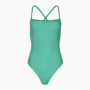 Strój kąpielowy jednoczęściowy damski Tommy Hilfiger Straight Neck Print ithaca olimpic green