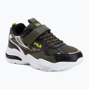 Buty dziecięce FILA Madrun Velcro olive night