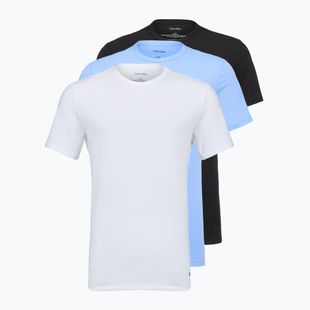Koszulka męska Calvin Klein LV00NB4185 Crew Neck 3 szt. black w blue descent emb/blue desce