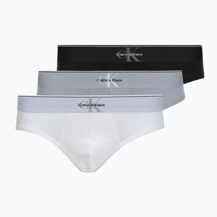 Slipy męskie Calvin Klein LV00NB4471 Hip Brief 3 pary black/misty grey/white