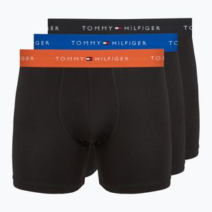Bokserki męskie Tommy Hilfiger Brief 3 pary reg blue/bon orange/black