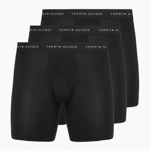 Bokserki męskie Tommy Hilfiger Micro Long 3 pack black/black/black