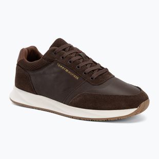 Buty męskie Tommy Hilfiger Dresy Runner Suede Mix cocoa