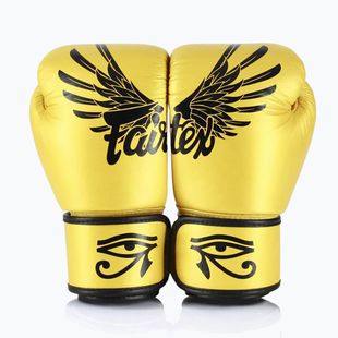 Rękawice bokserskie Fairtex Universal "Tight-Fit" Design Falcon gold