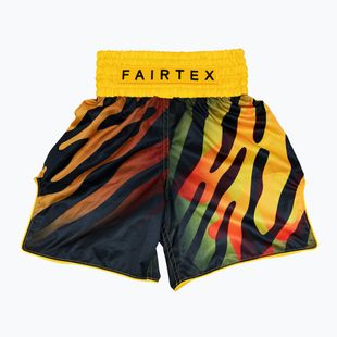 Spodenki bokserskie Fairtex Boxing BT2002 "Tiger" yellow/black