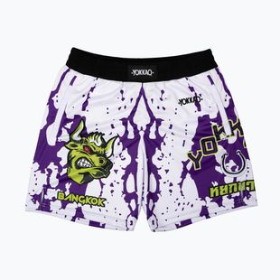 Spodenki treningowe męskie YOKKAO Angry Bull Workout white