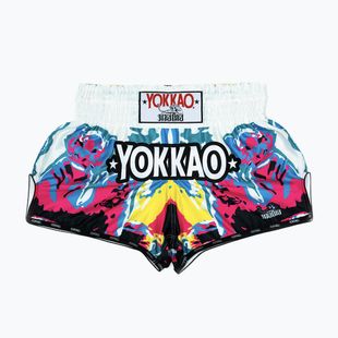 Spodenki treningowe męskie YOKKAO Tiger Family Muay Thai white