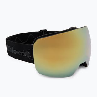 Gogle narciarskie Red Bull SPECT Chute black/brown with gold mirror/cloudy snow
