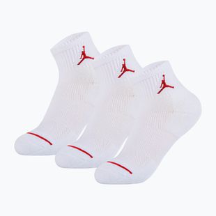 Skarpety dziecięce Air Jordan Jumpman Quarter 3 pary white