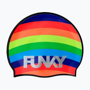 Czepek pływacki Funky Silicone rainbowie