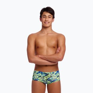 Bokserki pływackie dziecięce Funky Trunks Sidewinder Trunks scaled black
