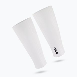 Opaski aerodynamiczne 2XU Light Speed Aero Calf Guards white/black