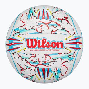 Piłka do siatkówki Wilson Graffiti Peace white/blue rozmiar 5