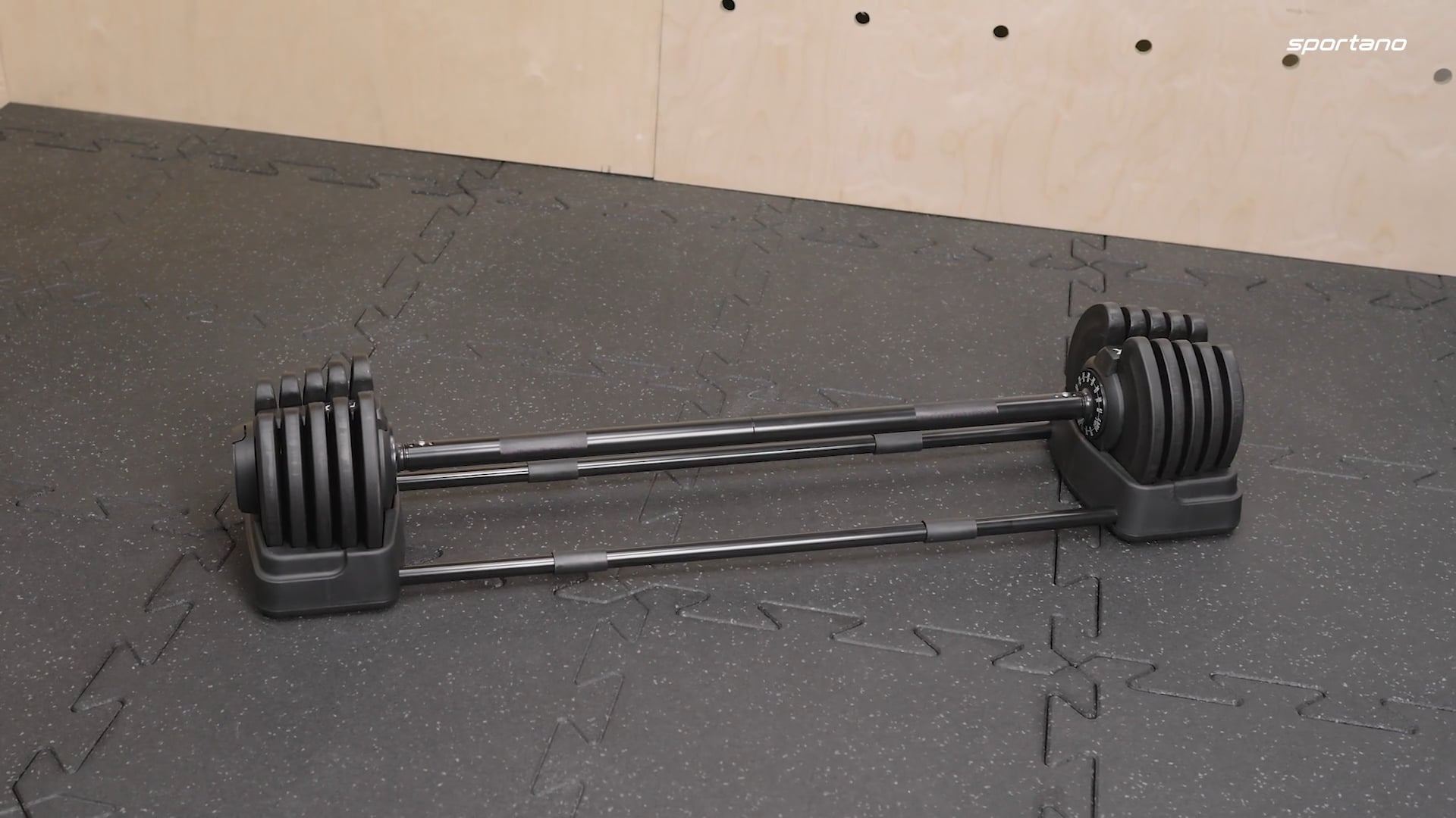 Hantel/sztanga 2w1 XTREXO TRX-ABD40 1-40 kg czarna/pomarańczowa