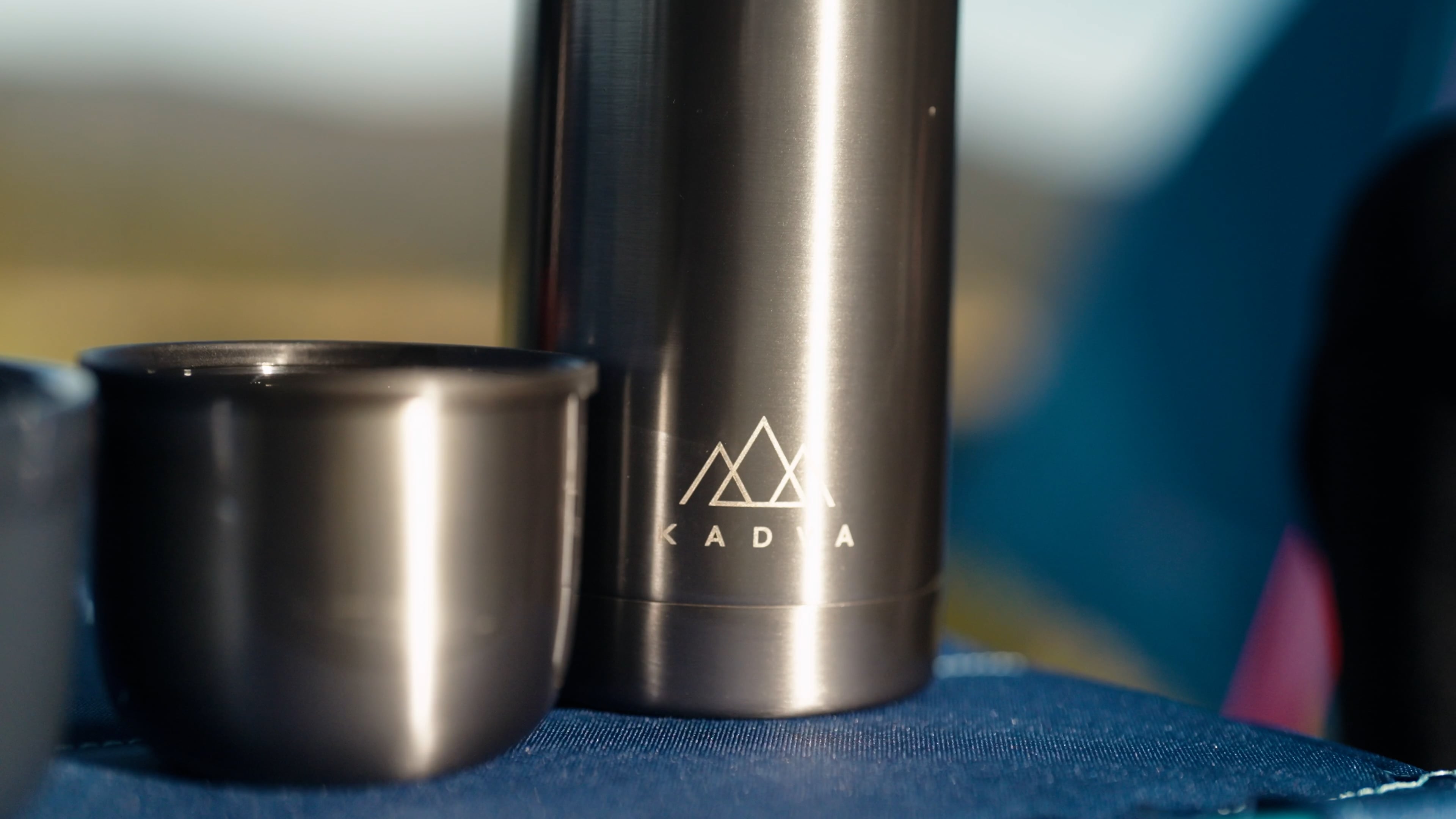 Krzesło turystyczne składane KADVA Sego Mid ultralekkie niebieski