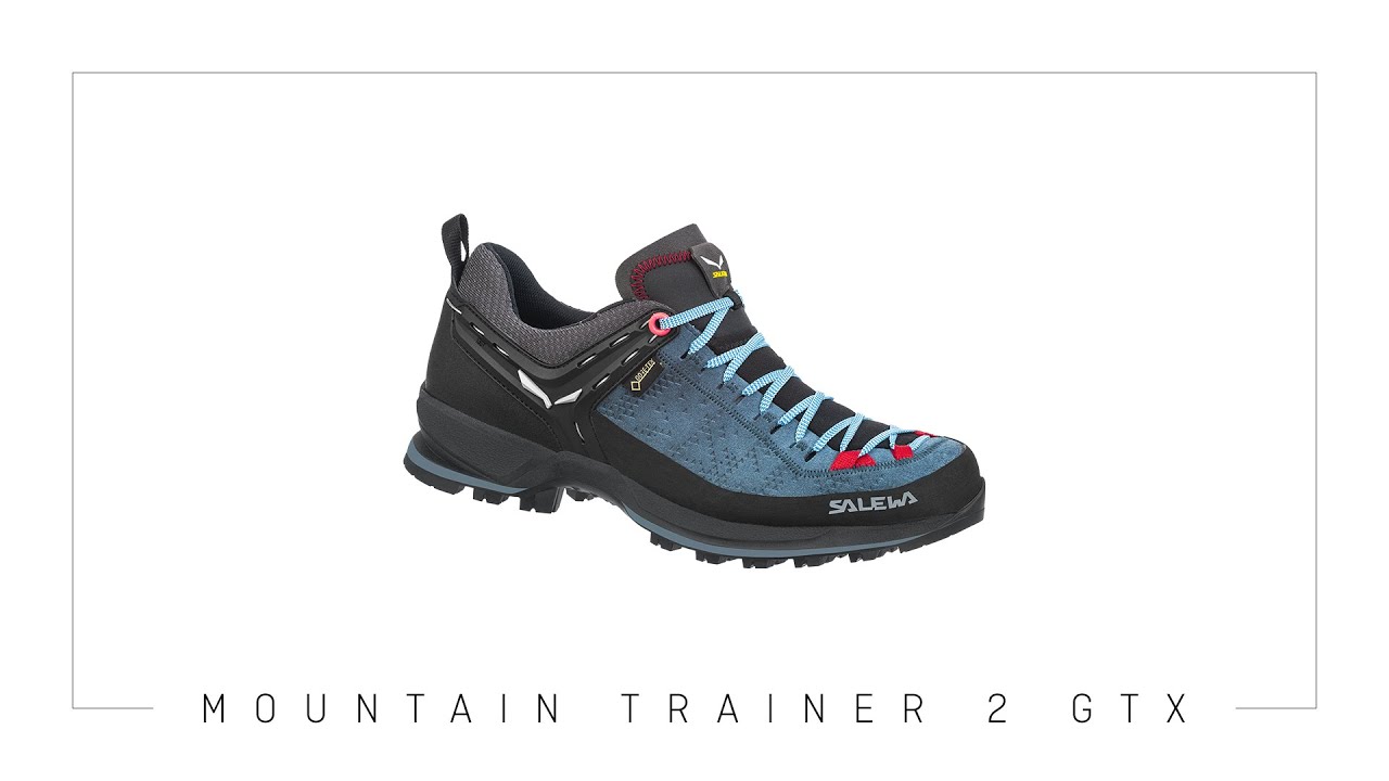 Buty trekkingowe męskie Salewa MTN Trainer 2 GTX blue danube/fluo green