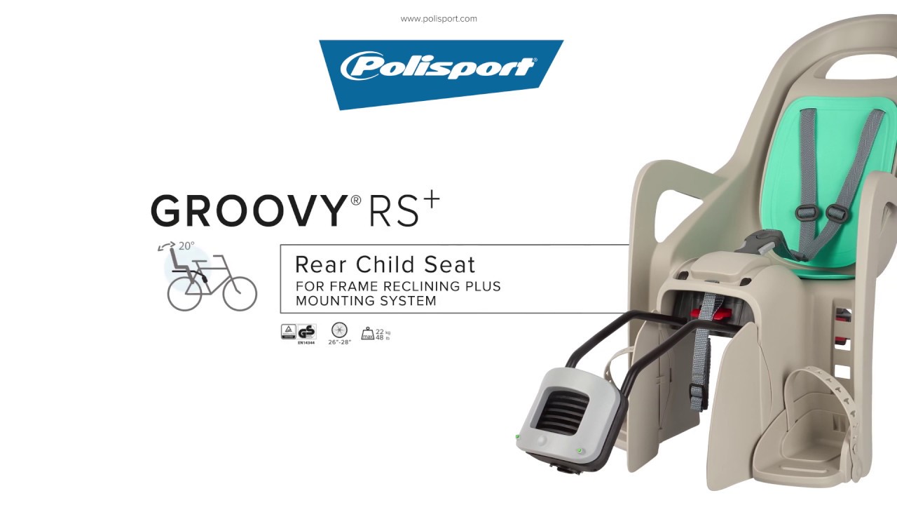 Fotelik rowerowy Polisport Groovy RS+ black/dark grey