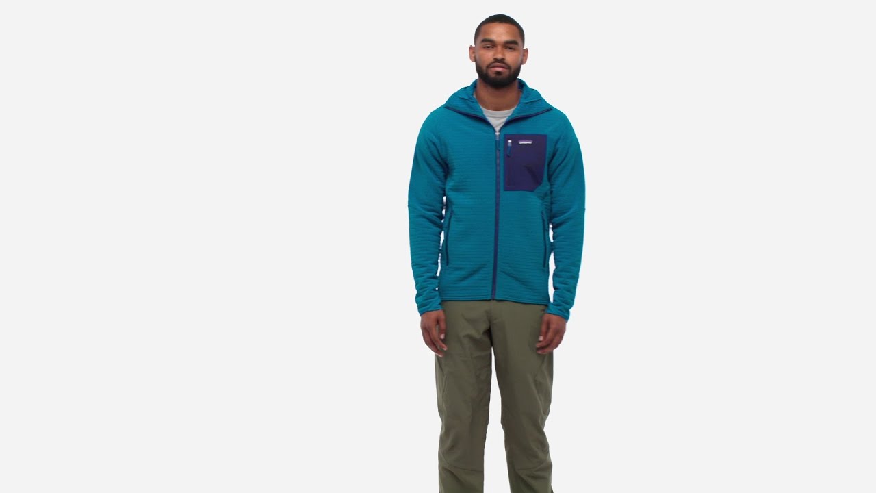 Kurtka softshell męska Patagonia R2 TechFace Hoody nouveau green