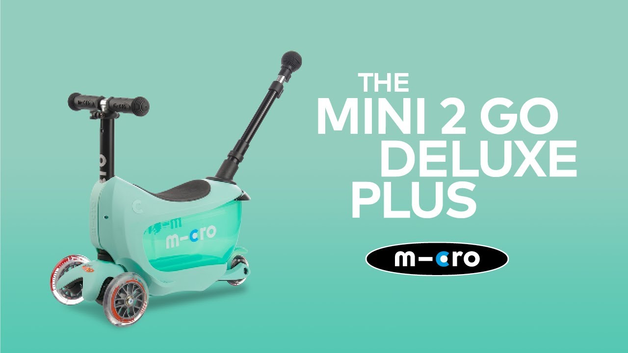 Hulajnoga trójkołowa dziecięca Micro Mini2go Deluxe Plus blue