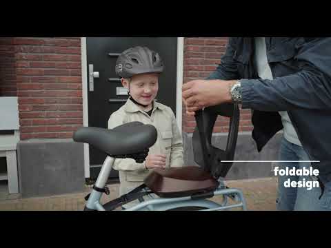 Fotelik rowerowy bobike Junior One urban black/dark grey