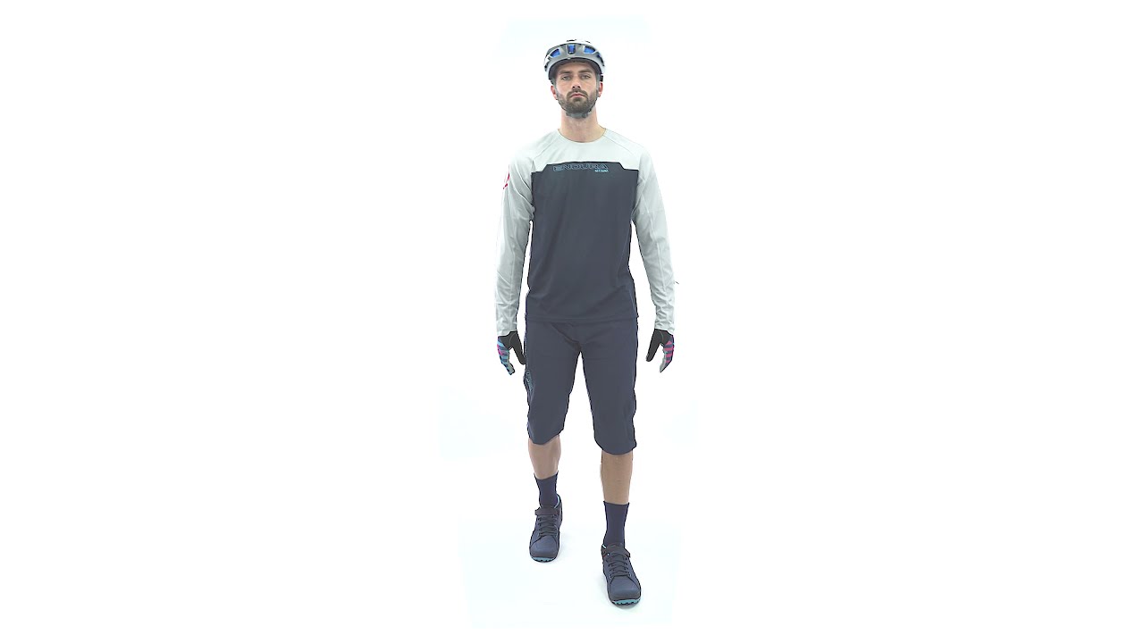 Longsleeve rowerowy męski Endura MT500 Burner aubergine