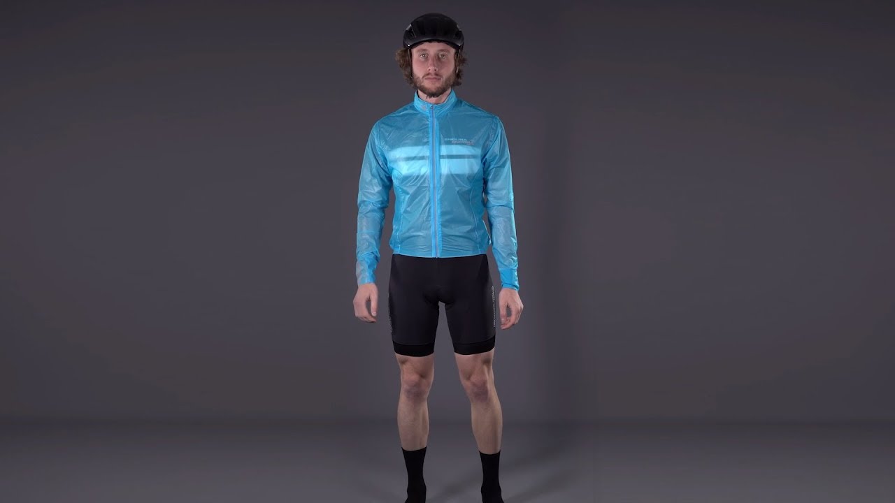 Kurtka rowerowa męska Endura FS260-Pro Adrenaline Race II hi-viz blue