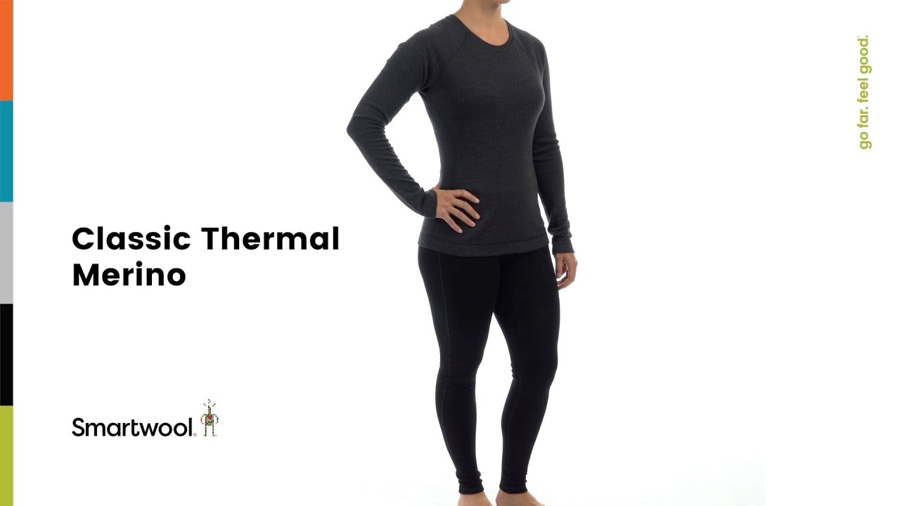 Bluza termoaktywna damska Smartwool Merino 250 Baselayer Crew Boxed black
