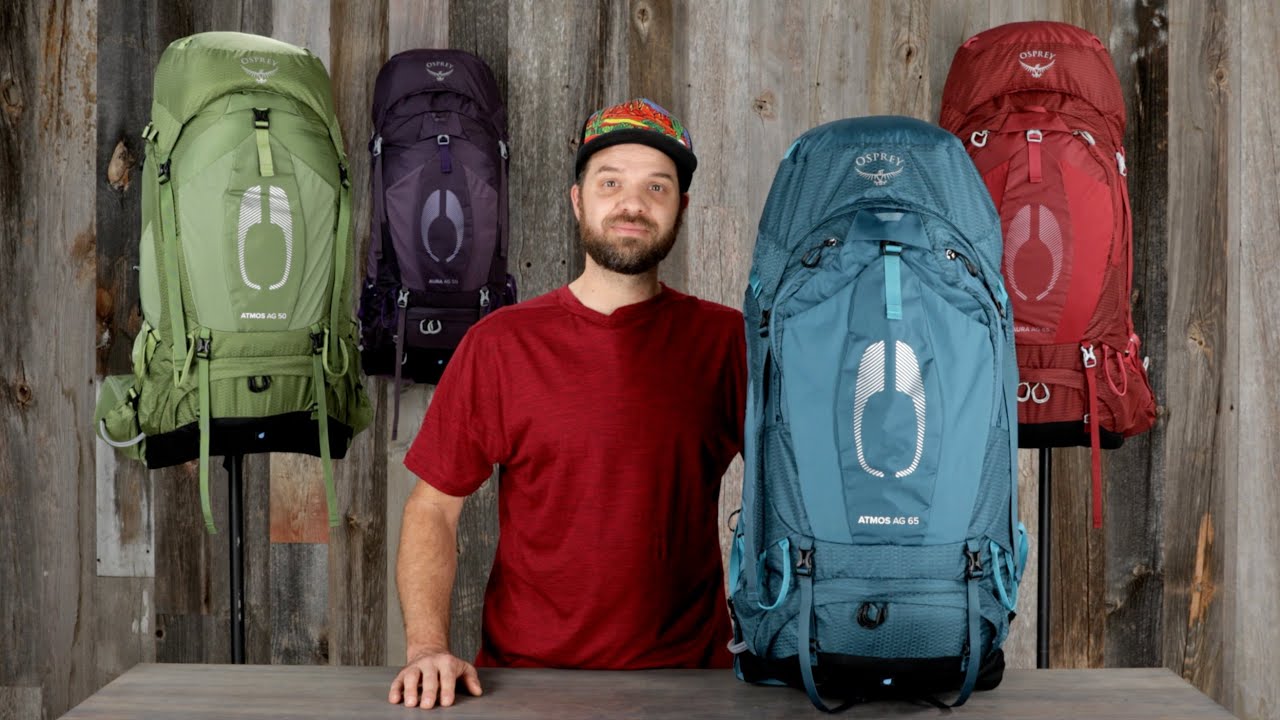 Plecak trekkingowy męski Osprey Atmos AG 65 l black